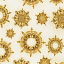 Ткань хлопок пэчворк золото, новый год, Robert Kaufman (арт. SRKM-15886-133)