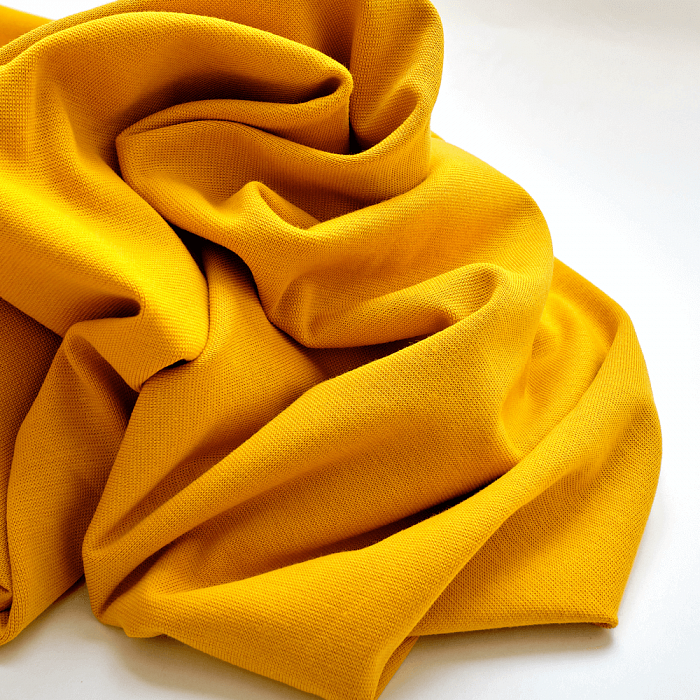 Ткань трикотаж домашний текстиль желтый, однотонная, Stof (арт. 118766)
