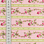 Ткань хлопок пэчворк розовый разноцветные, бордюры, ALFA (арт. AL-3842)