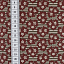 Ткань хлопок пэчворк бордовый, полоски цветы, ALFA (арт. 225589)