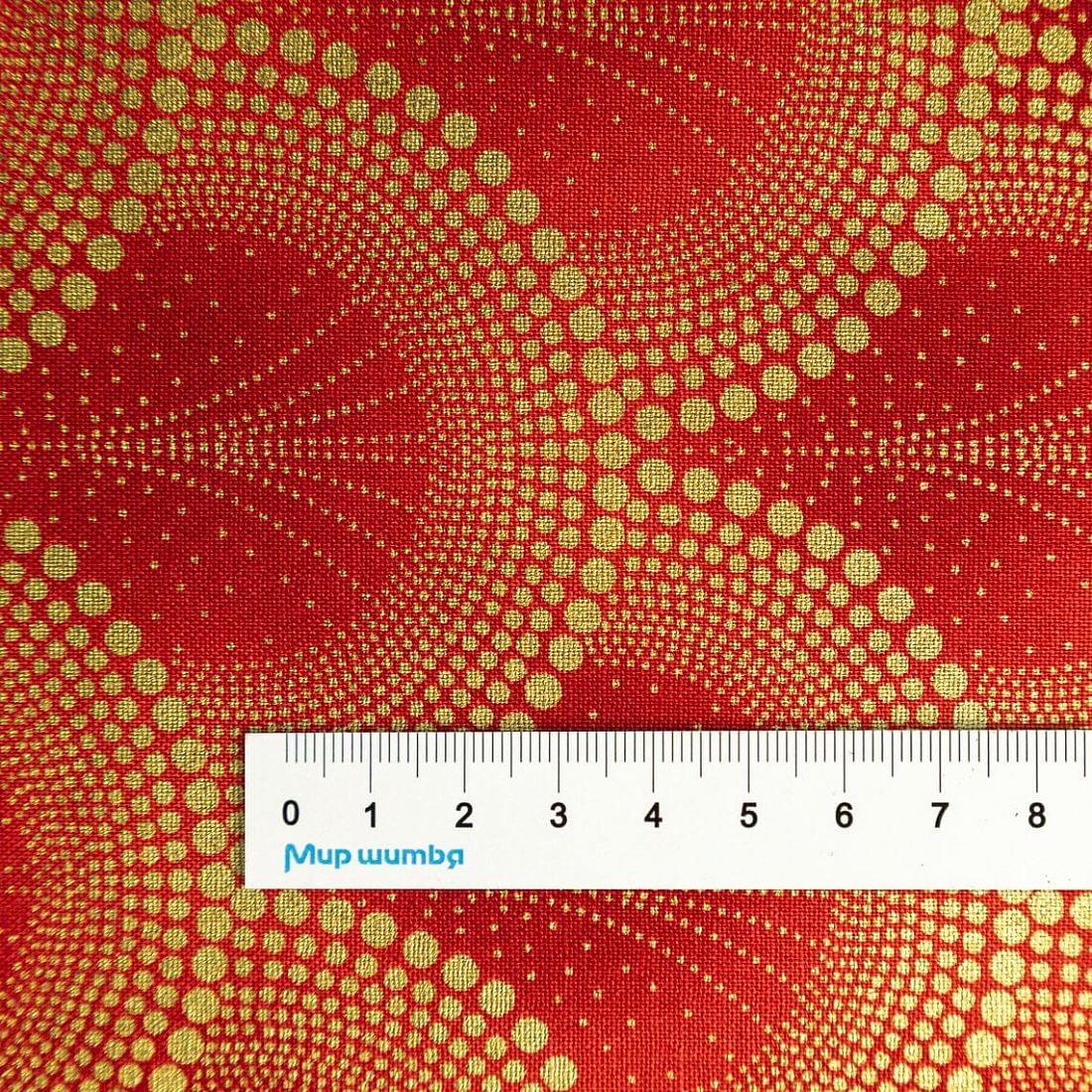 Ткань хлопок для пэчворка для одежды красный, новый год, Blank Quilting (арт. CX6363-Girl)