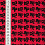 Ткань хлопок пэчворк красный черный малиновый, надписи, ALFA (арт. 213239)