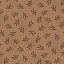 Ткань хлопок пэчворк коричневый, цветы, Henry Glass (арт. 9845-93)