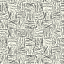 Ткань хлопок пэчворк белый черный, клетка геометрия, Benartex (арт. 219596)