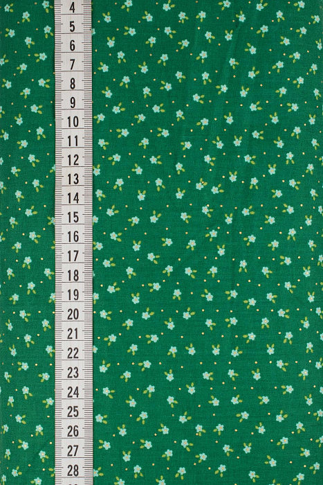 Ткань хлопок пэчворк травяной болотный, мелкий цветочек цветы, ALFA (арт. 229466)