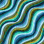 Ткань хлопок пэчворк синий, полоски необычные, Windham Fabrics (арт. 52494D-5)