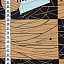 Ткань хлопок пэчворк коричневый, необычные животные, ALFA (арт. AL-10669)