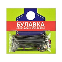Булавки портновские Мосточлегмаш БП1-43 43 мм 50 шт.