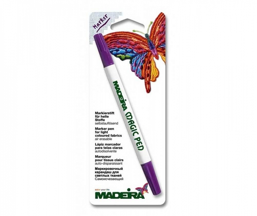 Маркер самоизчезающий Madeira арт. 9471 Magic Pen фиолетовый