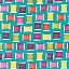 Ткань хлопок пэчворк разноцветные бирюзовый, рукоделие, Michael Miller (арт. 102008)