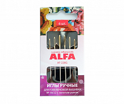 Ручные иглы для гобеленовой вышивки Alfa AF-228G 6 шт.