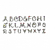 Дизайн для вышивки «Цветочный алфавит»