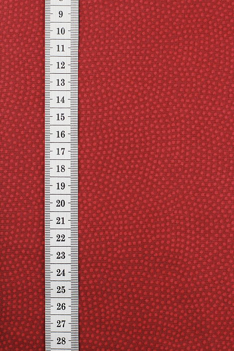 Ткань хлопок пэчворк красный, горох и точки, ALFA C (арт. 246949)