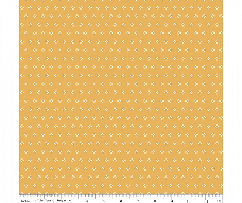 Ткань хлопок пэчворк желтый, фактура, Riley Blake (арт. C10929-DAISY)