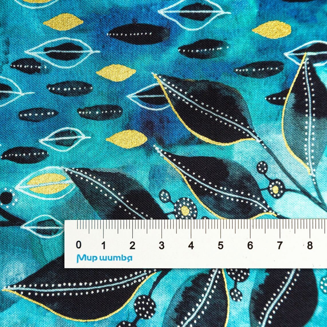 Ткань хлопок для пэчворка для одежды синий, цветы, Windham Fabrics (арт. CX6363-Girl)