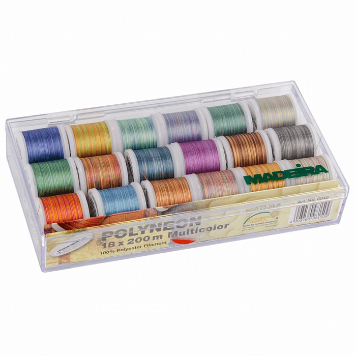 Набор ниток для вышивки Madeira арт. 8046 Polyneon Multicolor 18 х 200 м