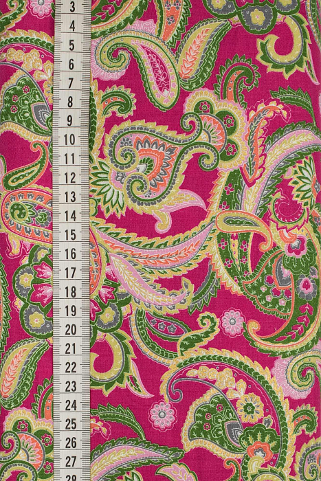 Ткань хлопок пэчворк разноцветные, пейсли восточные мотивы, ALFA (арт. 229561)
