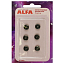 Кнопки пришивные Alfa AF-SA04 металл 10 мм 6 пар черный
