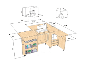 Стол швейный Комфорт-5+