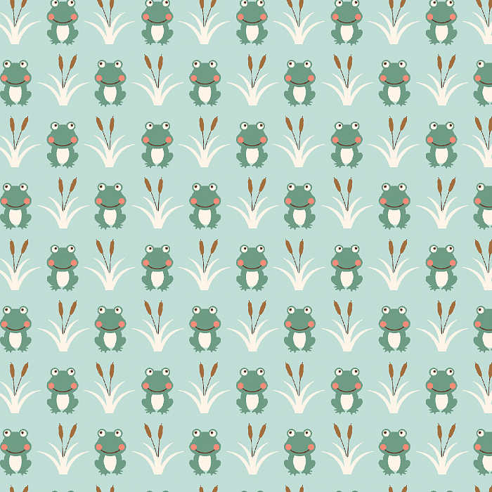 Ткань хлопок пэчворк зеленый бирюзовый, детская тематика животные, Studio E (арт. 237211)