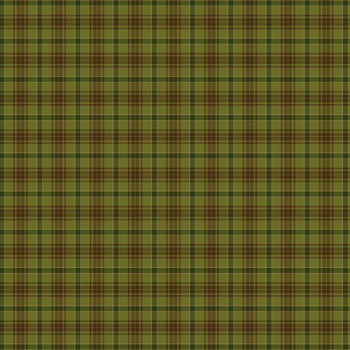 Ткань фланель пэчворк коричневый болотный, клетка, Henry Glass (арт. 253073)