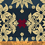 Ткань хлопок пэчворк красный синий бежевый, новый год, Windham Fabrics (арт. 70920)