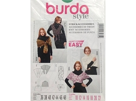 Выкройка аксессуары Burda арт. 7035 вязаные аксессуары