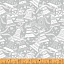 Ткань хлопок для пэчворка серебро, новый год, Windham Fabrics (арт. 51774M-2)