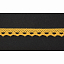 Кружево вязаное хлопковое Alfa AF-006-015 10 мм желтый