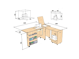 Стол швейный Комфорт-3