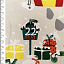 Ткань хлопок пэчворк разноцветные, праздники животные природа новый год, Stof (арт. 4495-601)