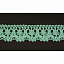 Кружево вязаное хлопковое Alfa AF-376-075 21 мм мятный