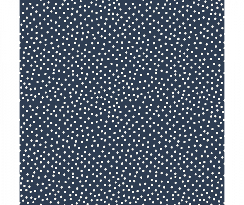 Ткань хлопок пэчворк синий, горох и точки, Riley Blake (арт. C11138-NAVY)