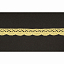 Кружево вязаное хлопковое Alfa AF-048-010 13 мм желтый