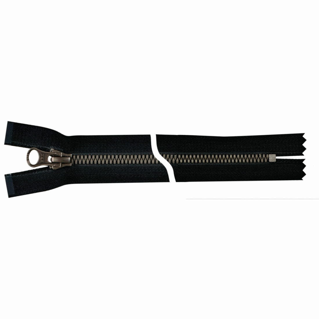 Молния Metalux YKK №5 однозамковая античное серебро 20 см