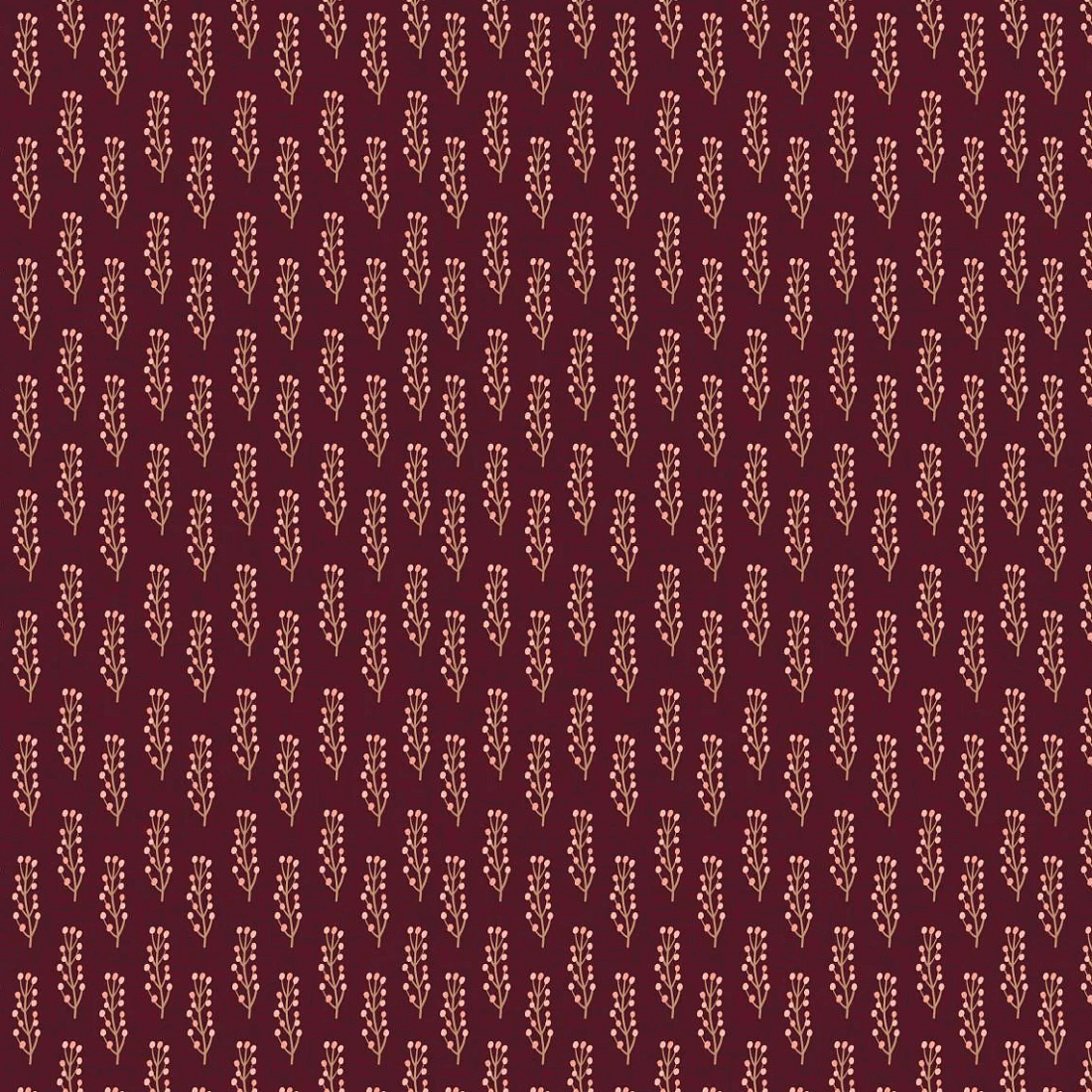 Ткань хлопок для пэчворка для одежды коричневый, цветы, FreeSpirit (арт. PWMC038.XMULTI)