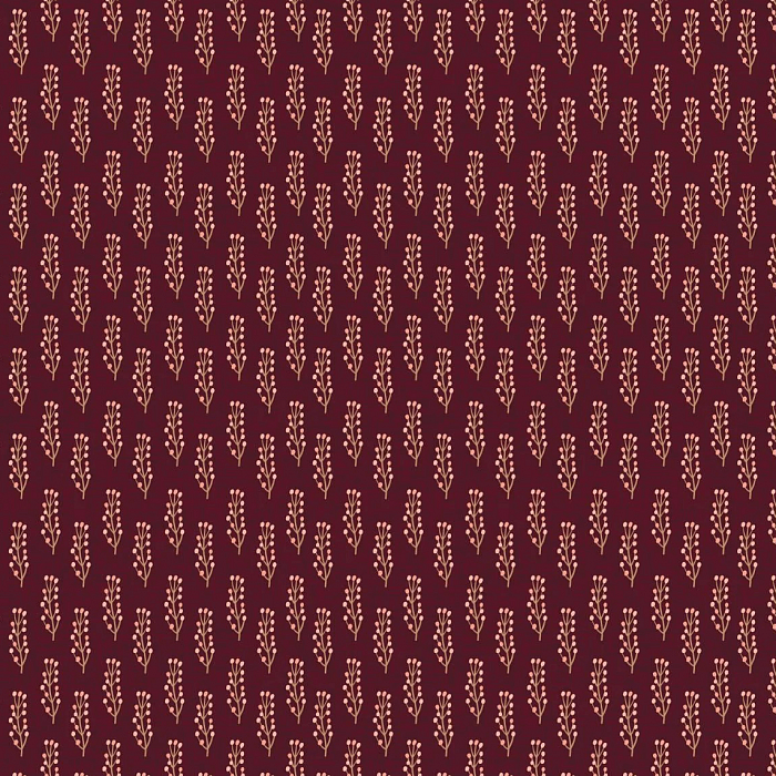Ткань хлопок пэчворк коричневый, цветы, FreeSpirit (арт. PWMC036.XGARNET)