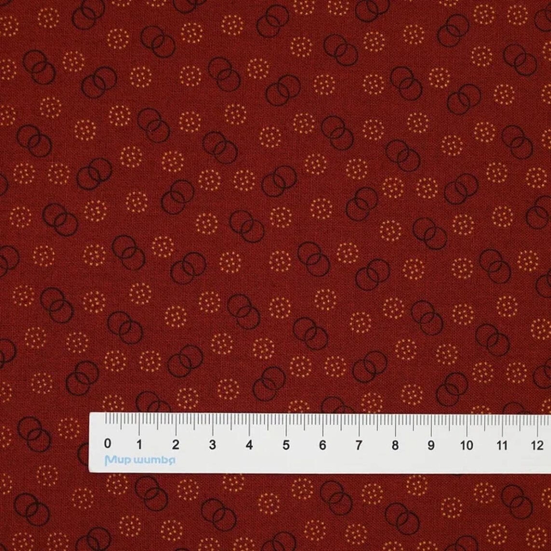 Ткань хлопок для пэчворка для одежды бордовый, геометрия, Blank Quilting (арт. 2665-88)
