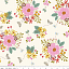 Ткань хлопок пэчворк разноцветные, цветы, Riley Blake (арт. C7470-CREAM)