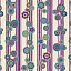 Ткань хлопок пэчворк разноцветные, полоски бордюры необычные, Benartex (арт. 176757)