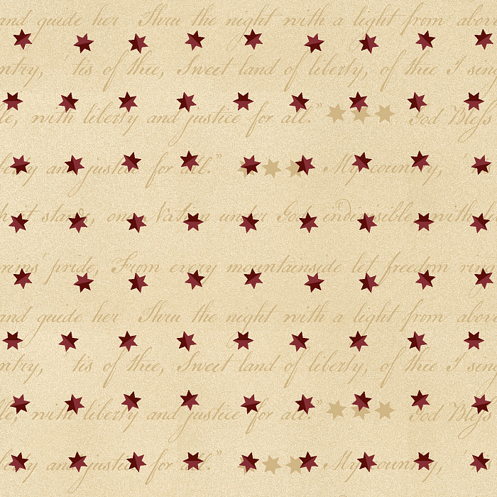 Ткань хлопок пэчворк красный бежевый, надписи звезды, Henry Glass (арт. 237117)
