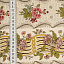 Ткань хлопок пэчворк красный желтый зеленый серый, цветы бордюры, ALFA (арт. 229552)