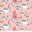 Ткань хлопок для пэчворка для одежды розовый, детская тематика, Riley Blake (арт. C7092-PINK)