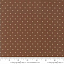Ткань хлопок пэчворк коричневый, горох и точки, Moda (арт. 38067 14)