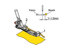 Лапка для оверлока Bernette b44,48 для блесток и паеток