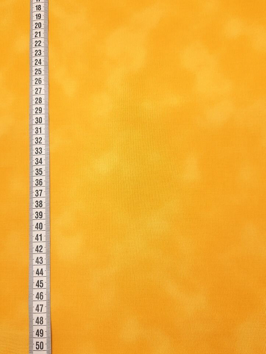 Ткань хлопок пэчворк желтый, муар, ALFA (арт. AL-DM10)