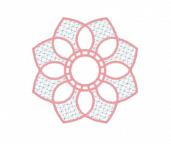 Дизайн для вышивки «Цветок»
