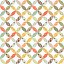 Ткань фланель пэчворк разноцветные, геометрия, Henry Glass (арт. 253030)