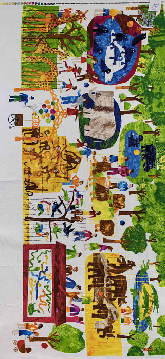 Ткань хлопок пэчворк разноцветные, детская тематика, ALFA (арт. П85)