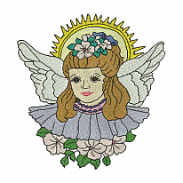 Дизайн для вышивки «Цветочный ангел»